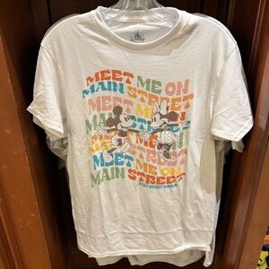 Disney Parks Walt Disney World Mickey & Minnie Meet Me On Main Street T-Shirt